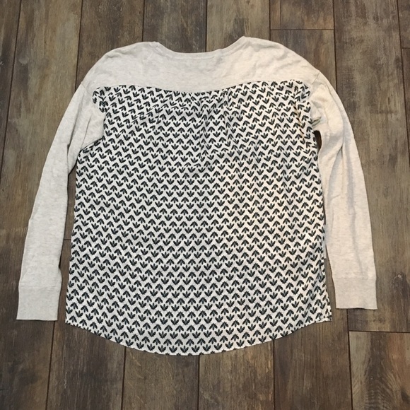 LOFT gray mixed media sweater size XS - Picture 3 of 4